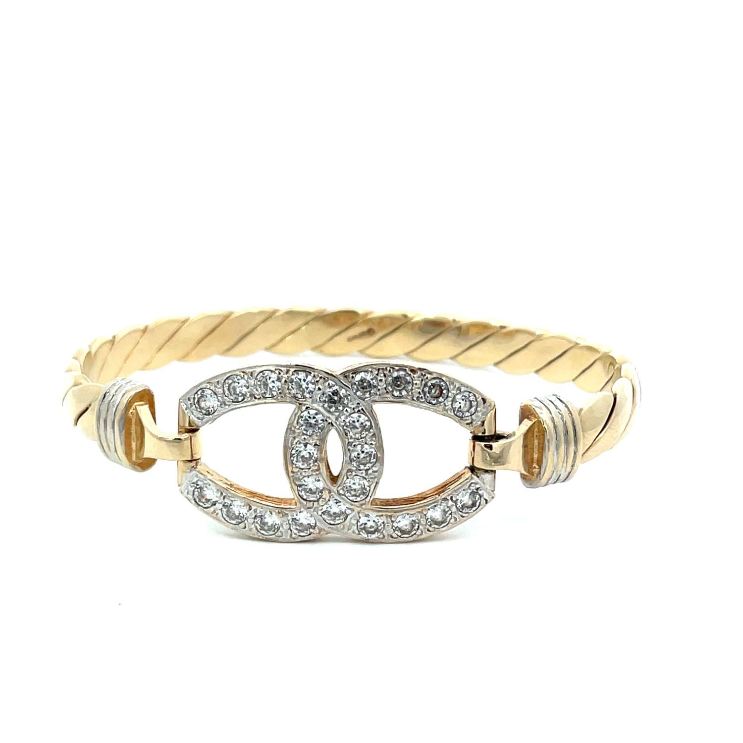 Horseshoe Bangle in solid 9 carat gold, 25 grams Pre owned | Smiths the ...